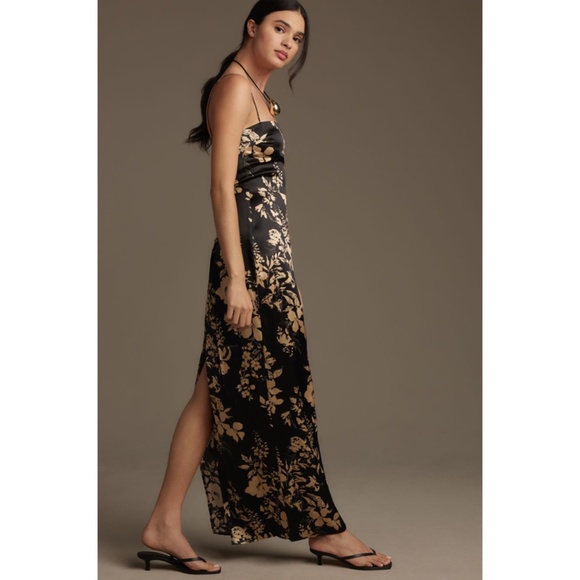 Reformation Frankie Silk Dress Gisele 0 - Picture 5 of 16